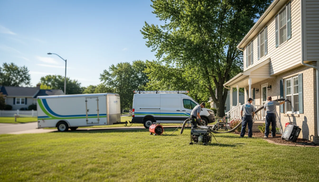 Flooded Basement Restoration And Cleanup With Repair in Monon, IN near me